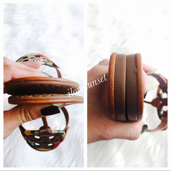 {Tory Burch} Vintage Vachetta Embroidered Miller - Picture 7 of 7